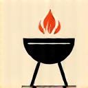 Icon representing a BBQ grill getting started