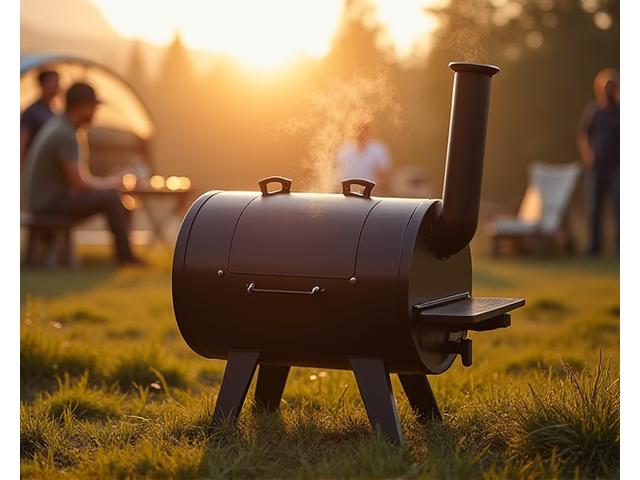 Portable Charcoal Barrel Smoker
