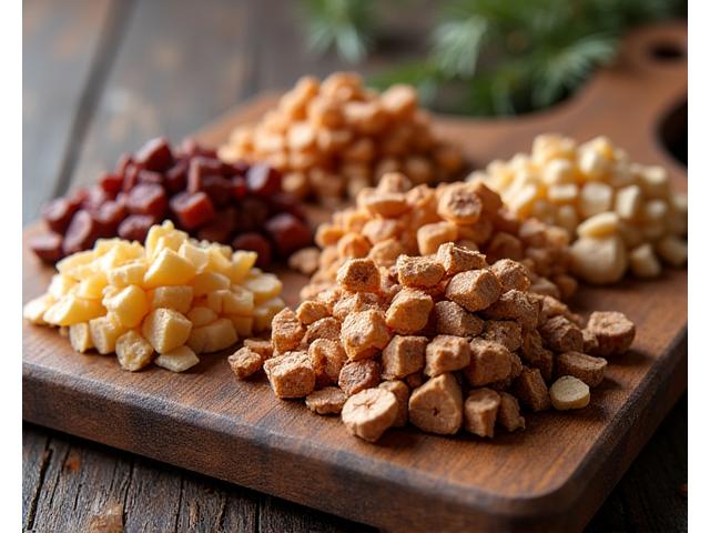 Variety of wood chips for smoking