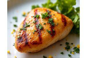 Grilled chicken with bright herb rub