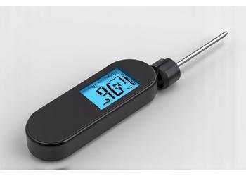 Compact Instant-Read Precision thermometer with folding probe and clear digital display.